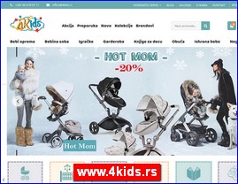 Oprema za decu i bebe, www.4kids.rs