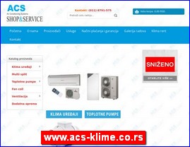 Klima ureaji, www.acs-klime.co.rs