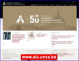 Galerije slika, slikari, ateljei, slikarstvo, www.alu.unsa.ba