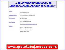 Lekovi, preparati, apoteke, www.apotekabujanovac.co.rs