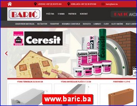 Sanitarije, vodooprema, www.baric.ba