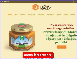 Med, proizvodi od meda, pelarstvo, www.boznar.si