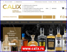 Calix, pivo, vino, rakija, viski, estoka pia, kokteli, sokovi, bezalkoholna pia, voda, Beograd, www.calix.rs