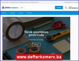 Kancelarijska oprema, materijal, kolska oprema, www.defterkomerc.ba