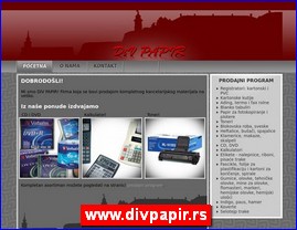 Kancelarijska oprema, materijal, kolska oprema, www.divpapir.rs