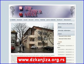 Ordinacije, lekari, bolnice, banje, laboratorije, www.dzkanjiza.org.rs