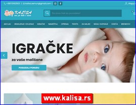 Oprema za decu i bebe, www.kalisa.rs