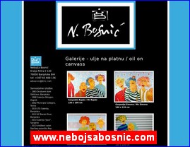 Galerije slika, slikari, ateljei, slikarstvo, www.nebojsabosnic.com