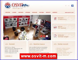 Kancelarijska oprema, materijal, kolska oprema, www.osvit-m.com