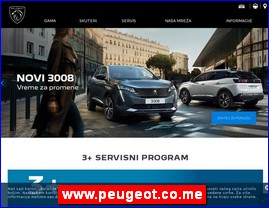 Automobili, www.peugeot.co.me