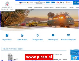 Gradovi, regije  , www.piran.si