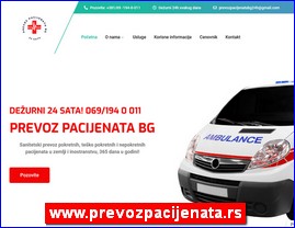 Ordinacije, lekari, bolnice, banje, laboratorije, www.prevozpacijenata.rs