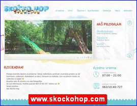 Igraonice, rođendaonice, www.skockohop.com