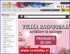 Kancelarijska oprema, materijal, kolska oprema, www.svetidej.si