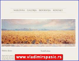 Galerije slika, slikari, ateljei, slikarstvo, www.vladimirspasic.rs