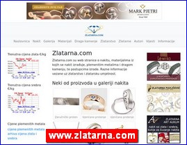 Zlatare, zlato, zlatarstvo, nakit, satovi, www.zlatarna.com