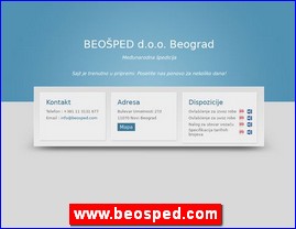 Transport, �pedicija, skladi�tenje, Srbija, www.beosped.com