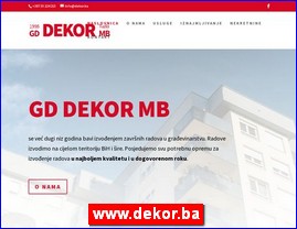 Moleri, kre�enje, gipsani radovi, www.dekor.ba