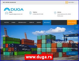 Transport, �pedicija, skladi�tenje, Srbija, www.duga.rs