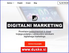 Dusko Digitalni Marketing, Google oglaevanje, SEO optimizacija, Izdelava spletne strani, Izdelava spletne trgovine, Vzdrevanje spletnih strani, Grafino oblikovanje, Slovenija, www.dusko.si