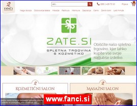 Frizeri, saloni lepote, kozmeti�ki saloni, www.fanci.si