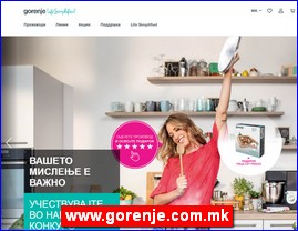 Bela tehnika, ve� ma�ine, fri�ideri, ku�ni aparati, www.gorenje.com.mk