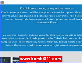 Transport, �pedicija, skladi�tenje, Srbija, www.kombi011.com