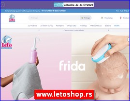 Oprema za decu i bebe, www.letoshop.rs