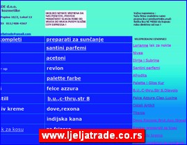 Kozmetika, kozmeti�ki proizvodi, www.ljeljatrade.co.rs