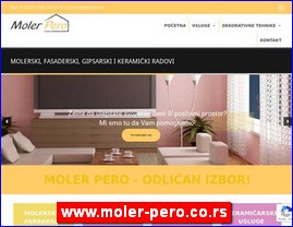 Moleri, kre�enje, gipsani radovi, www.moler-pero.co.rs