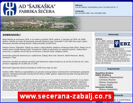 Vo�e, povr�e, prerada hrane, www.secerana-zabalj.co.rs