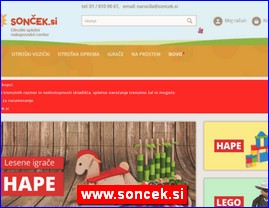 Oprema za decu i bebe, www.soncek.si