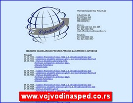 Transport, �pedicija, skladi�tenje, Srbija, www.vojvodinasped.co.rs